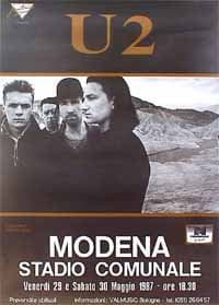 U2 - Modena Stadio Poster - 95x65cm