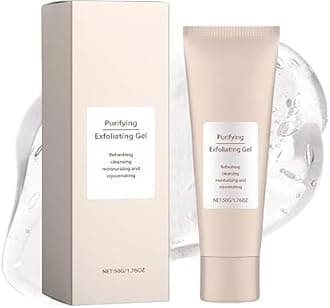 Purifying Exfoliating Gel – Gentle Facial Exfoliator Cleanser for All Skin Types | Deep-Cleansing Face Scrub Removes Dirt & Oils | Refreshing Exfoliating Gel Scrub