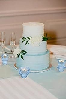 Vixdonos Set of 6 Glass Candlestick Holders