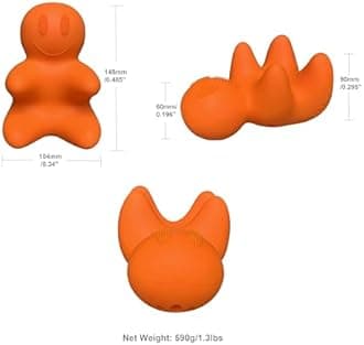 LittleMum Occipital Release Tool, Neck Massager, Myofascial Trigger Point Massage Ball, Deep Tissue Massage Ball, Acupressure Point Massage Tool, Silicone, Travel Size