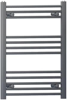 Myhomeware Anthracite Grey Heated Bathroom Towel Rail Radiator For Central Heating Elegant Designer In UK (550mm x 700mm (h))