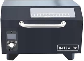 Portable Wood Pellet Grills 900°F，Smoker with Viewing Window – 8-in-1 BBQ, Digital Control, LED Screen, Temperature Control, Meat Probe，Bake and Roast, Ideal for Camping, RV, Beach Backyard