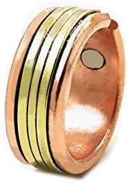 SHINDE EXPORTSDesigning Pure Copper magnetic ring for men and women 8mm