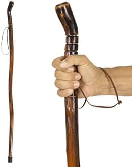 Vive Wooden Walking Stick Mahogany