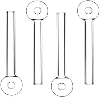 4 Inch Glass Oil Burner Pipe (Pack of 4)