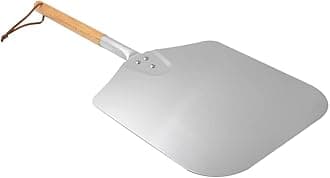 Onlyfire Large Aluminum Pizza Peel, with Wooden Handle, 13.5" x 16" for Baking Handmade Pizza, 28" Overall, for Any Outdoor Or Indoor Pizza Grill Oven