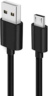 cable for Sony Ericsson Xperia Mini Pro USB Cable | Micro USB Data Cable | Sync Quick Fast Charging Cable | Charger Cable | Android V8 Cable -QW- Black