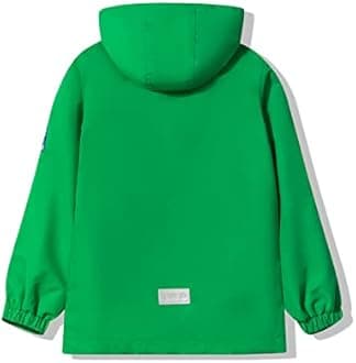 YoungSoul Boys Girls Waterproof Jackets Kids Lightweight Fleece Lined Raincoat with Detachable Hood