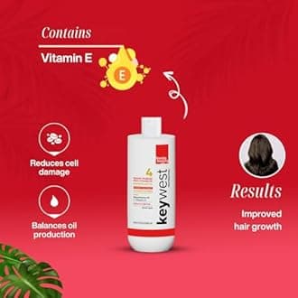 Keywest Professional Nanoplastia Sulfate Free Shampoo and Conditioner, Combo Pack of 2-100ml Each | For All Hair Types | Enriched with Oat Protein, Macadamia Oil + Vitamin E