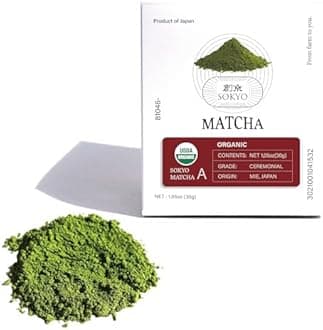 Sogyo Matcha Ceremonial Organic Series Powder, Premium Ichibancha Powder, Ceremonial Tea Ceremony, Latte (1.1 oz (30 g), Mie Organic Matcha A