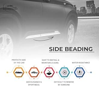 DriveStylish Car Door Body Side Beading/Molding/Cladding for Mahindra XUV 500 Set of 04