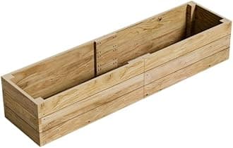 Conka Garden - Wooden Raised Bed Kit - Large Garden Planters for Vegetables, Herbs, Flowers – Start Growing Plants Earlier & Better - Durable & Resistant FSC Treated Timber 60cm L x 240cm W x 46cm H