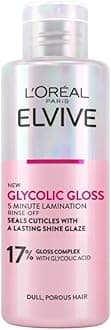 Elvive Glycolic Gloss 5 Min Lamination Treatment, with 17% Glycolic Complex & Glycolic Acid, Instantly Transforms Dull Hair for Long-lasting Shine & Smoothness, 200ml