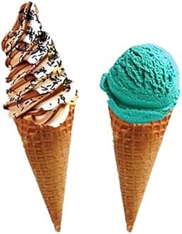 AussieBlends Waffle Ice Cream Cones Bulk For Soft Serve, Gelato, and Scooped Ice Cream, Waffle Cones Bulk, Vegan Natural Cone Flavor in Regular Size, 312 Count (Natural, Regular)