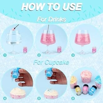 Edible Glitter - Luster Dust Edible for Cocktail Food Grade Drink Glitter for Cake Decorations, Easter Eggs, Baking, Macarons, Strawberries - 5g/Bottle (Light Pink)