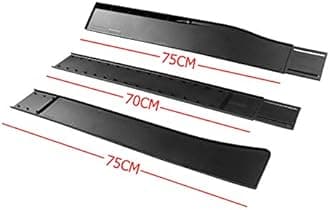 9pcs Combo Front Bumper Body Kit Lip + Side Skirt Extensions Diffuser Compatible with 2018-2023 Kia Stinger 2019 2020 2021 2022 (Painted Black)