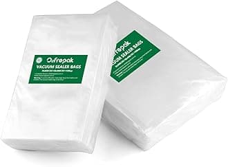 O2frepak 100 Count 50 of Each Size 20x30cm and 28x40cm Textured Vacuum Sealer Bags for Food ;BPA Free Embossed Vacuum Seal Food Sealer Bags,Great for Sous Vide Vaccume Sealer PreCut Bag