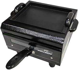 Wellberg (DUAL 2 IN 1) Electric Tandoor & Grill Barbeque with Pizza Cutter, Magic Paper, Recipe Book, Grill, Tray, 4 Skewers Pizza Maker