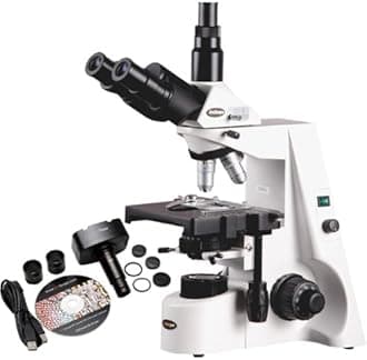 AmScope T690C-5MA 40X-2500X Infinity Compound Microscope + 5MP Camera Win7 & Mac OS