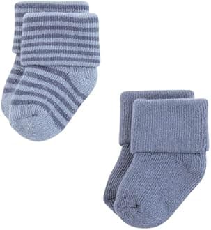 Hudson Baby baby-girls Cotton Rich Newborn and Terry Socks Casual Sock