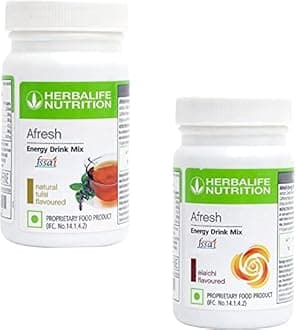 HERBALIFE Afresh Energy Drink Mix - Tulsi Flavor & Elaichi For Weight Loss Energy Drink (50 g, Tulsi, Elaichi Flavored)