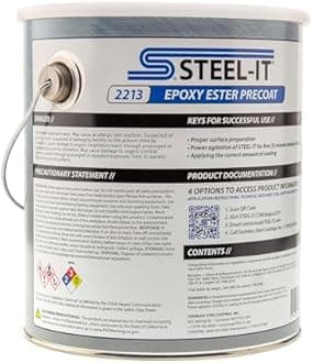 Steel-It 2213 Epoxy Ester Precoat, Anti-Corrosive - Red (1 Gallon)