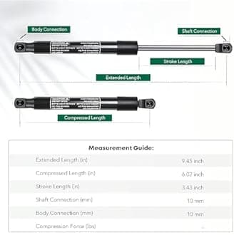 2Pcs Car Rear Tailgate Boot Gas Struts for Ford Taurus 2007-2009, Hydraulic Boot Gas Springs Lift Support Structs, Replace# 5G1Z54406A10AA