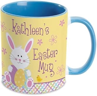 Current Personalized Blue Kid's Easter Mug - 11 Ounce Coffee Cup