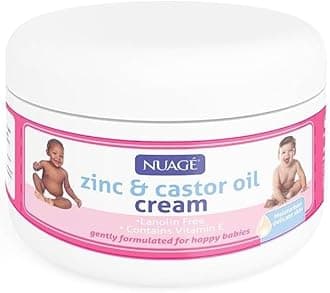 Zinc & Castor Oil Cream, Gentle & Effective for Sensitive Skin Ideal for Babies & Toddlers