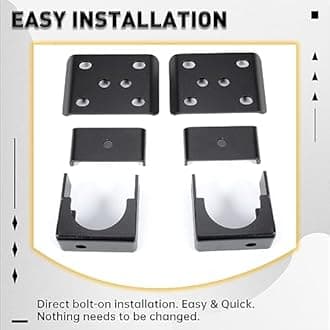 KUAFU 6" Lowering Drop Flip Kit Compatible with 1999-2006 C1500 Silverado Sierra 2WD / 4WD Rear Axle Flip Kit Powder Coated Steel Black