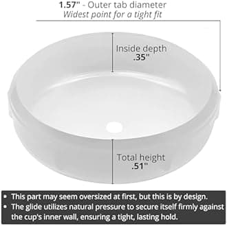 Project Patio - 1.5" Wrought Iron Patio Furniture Feet Caps (24-Pack), Chair Leg Floor Protector Replacements for Outdoor Metal Tables and Chairs