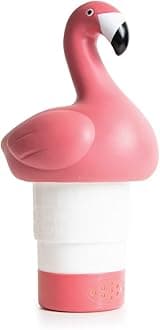 Milliard Floating Chlorine Dispenser for Swimming Pool and Spas - Adjustable Release Chlorine Tab Floater for 1" - 3" Tablets (Flamingo Pool Chlorinator)