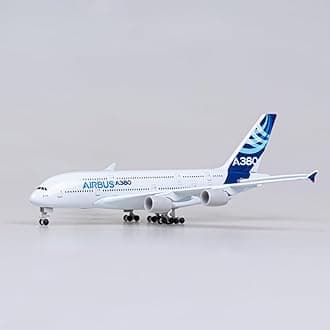 ANTSIR Model Plane A380 Diecast Airplane Model 1/400 Scale Metal A380 Prototype Plane Model for Gift Collectible
