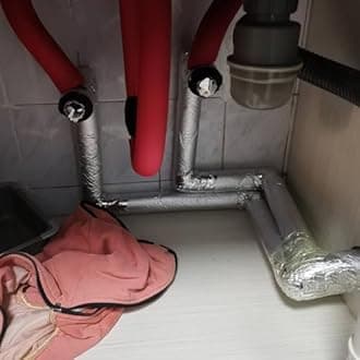 Pipe Insulation Lagging Antifreeze Foam Tube 4/5" Thickness Aluminum Foil Pipe Cover ID 3/5"-13-7/8" Solar Water Pipe Protection Cover for Air Conditioning Cold and Hot Pipe(15.0 mm x 20 mm x 95 cm)