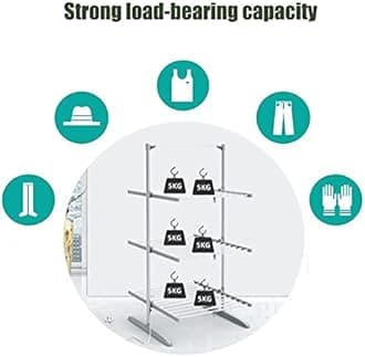 ZJIEX Electric Heated Clothes Airer Dryer 3-Tier Foldable Electric Clothes Dryers Indoor Low Energy Heated Drying Racks 300W 45-55℃ Constant Temperature