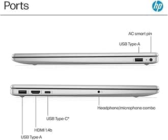 HP 15.6" Touchscreen Laptop, Intel 13th Core i3-1315U, Webcam Ai Copilot, Long Battery Life, Type C, Windows 11 Pro, W/BTP Bundle, Lifetime Office 2024 Included (64GB RAM | 1TB PCIe SSD)
