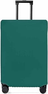 Aventurine Green Travel Luggage Cover, Solid Watercolor Anti-scratch Travel Suitcase Protector Covers, Washable Elastic Baggage Covers Fit 29-32 Inch Carry on Luggage