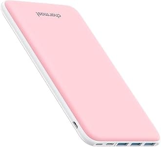 Power Bank, 26800mAh USB C Battery Pack Portable Charger, Slim Type C Battery Bank with 3 Inputs & 4 iSmart Outputs compatible with Smartphones Tablets and More (Pink)