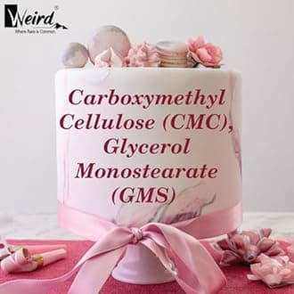 WEIRD Ice Cream Powder Combo CMC and GMS (100GM Each) for Making Soft, Smooth and Creamy Ice Creams, Enhance Your Baked Goods with Our CMC GMS Powder - Perfect For Better Texture & Moisture Retention