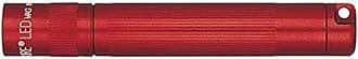 MagLite Solitaire LED 1-Cell AAA Flashlight – Compact, Water-Resistant, Adjustable Beam – Red
