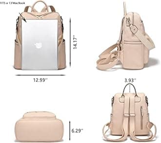 Kayla Stylish Vegan Leather Backpack & Purse for Women | Gifts | Shoulder Bag for Women and Girls | College Bag for Girls | Multipurpose Travel Bag | Durable | Multipurpose