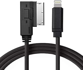 Wahbite AMI MMI MDI Aux Interface Adapter Cord for iPhone 13 12 11 Xs Max XR X 8 7 6 Compatible with Audi A3/A4/A5/A6/A8/S4/S6/S8/TT, Car Audio Charging Dongle Compatible for VW Tiguan CC Magotan