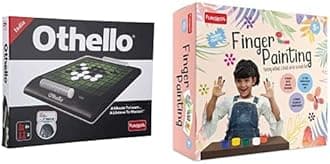 Funskool Othello and Handycrafts Finger Painting, Creative and Fun Paint Set, 5 Years Above,8+ Years