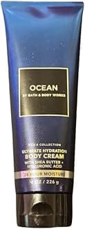 Bath & Body Ultimate Hydration Body Cream with Shea Butter, 8 Oz. - Men's Collection (Full Size, Ocean)