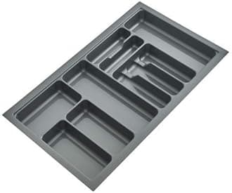 DBR PVC Cutlery Tray For Kitchen Drawer Width 900mm (Gray) Modular Kitchen Cabinet/Drawer Organiser (32.5 x 19)