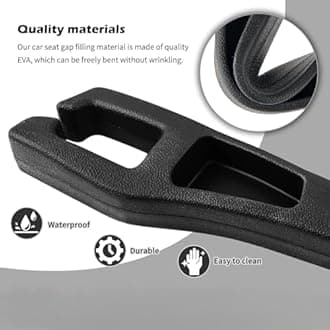 2PCS Car Seat Gap Filler For Nissan Kicks (P15) 2017 2018 2019 2020 2021 2022 2023 2024, Vehicle Mounted Leak Proof Filling Organiser Pads Fill the Gap Between Seat & Console,Red