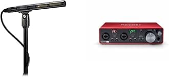 Audio-Technica AT875R Shotgun Microphone + Focusrite Scarlett 2i2 3rd Gen USB Audio Interface Bundle