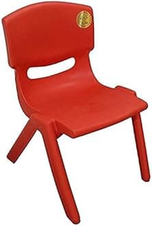 A406Extra Strong Childrens Plastic Chair - Ideal nursery schools, clubs, etc (1, Red)