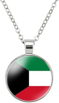 EnigmaGlowWorld Most Countries Flag Zinc Alloy Necklace Pendant Necklace for Men Women