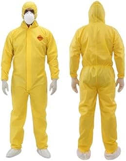 Tiger Tough Products unisex-adult Chemical Hazard Protection Coveralls Coverall (pack of 1)